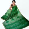 Bird Design Handblock Printed Maheshwari Saree