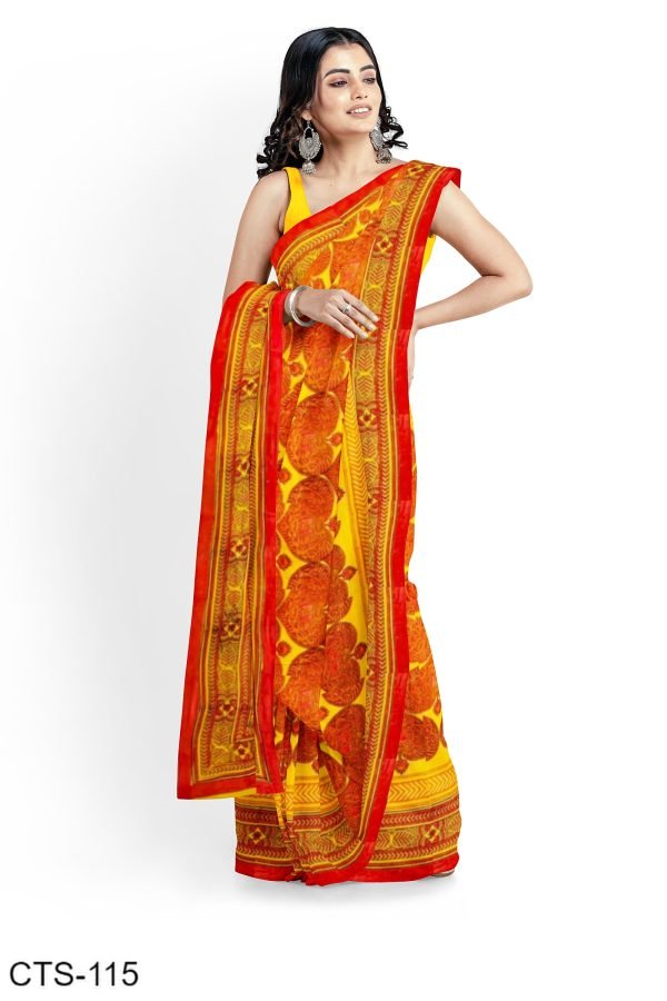 Panchtatv Design Handblock Printed Cotton Saree Design