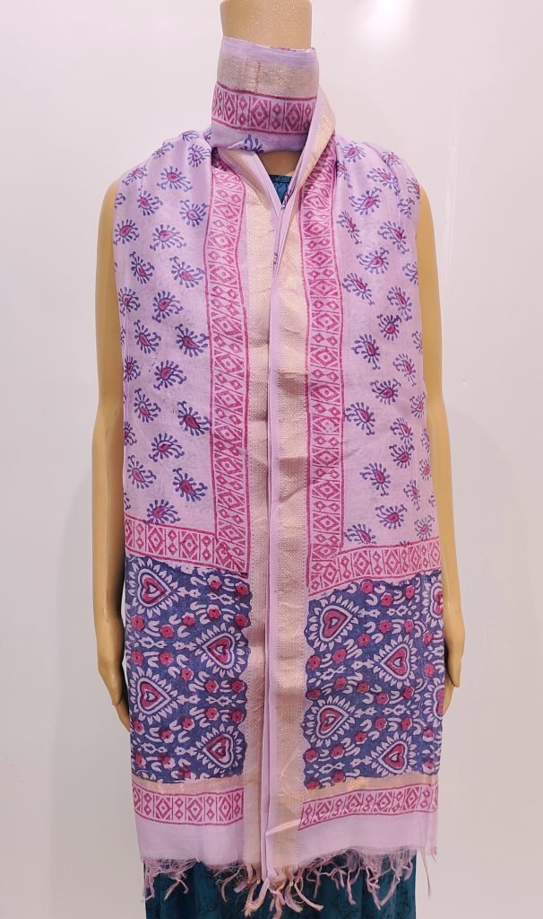 Paan Jaal Maheshwari Dupatta